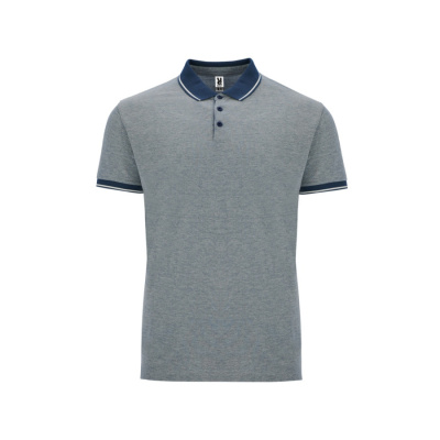 Рубашка поло Bowie мужская, меланжевый нэйви (размер S)