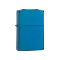 Зажигалка ZIPPO Classic с покрытием Sapphire™, латунь/сталь, синяя, глянцевая, 38x13x57 мм