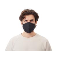 Маска для лица многоразовая из хлопка, анатомической формы, черный