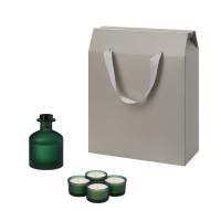 Подарочный набор Sento, Mizu, зеленый (свечи, диффузор)