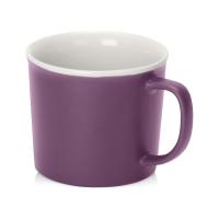 Матовая кружка Nancy 360 мл цветная снаружи, белая внутри, фиолетовый