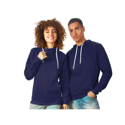 Толстовка унисекс Stream с капюшоном, нэви (размер XS)