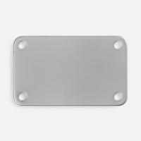 Шильдик металлический Furo, серый металлик