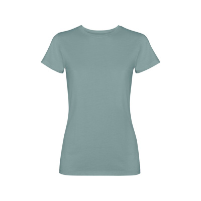 Футболка Fiyi женская, сине-зеленый выстиранный (размер S)