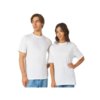 Футболка из джерси с протяжками Portofino унисекс, белый (размер 2XL)