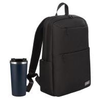 Подарочный набор Palermo, Forst, черный/синий (рюкзак, термокружка)