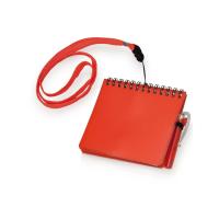Блокнот А6 Журналист с ручкой, красный