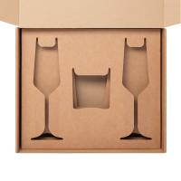 Доп. ложемент под свечу (арт. 73077) + 2 бокала для шампанского в универсальную коробку (арт. 21006. 020)