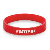 Силиконовый браслет Forest 202*12 мм, красный