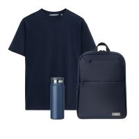 Набор с одеждой Крис (KRIS) (футболка, рюкзак, бутылка), синий, XL