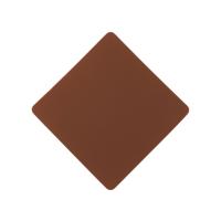ПАТЧ РОМБ soft-touch (коричневый) 7, 6 х 7, 6 см