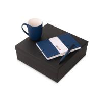 Подарочный набор c блокнотом C2, ручкой и кружкой, темно-синий
