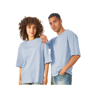 Футболка оверсайз Liyon унисекс, небесно-голубой (размер M-L)