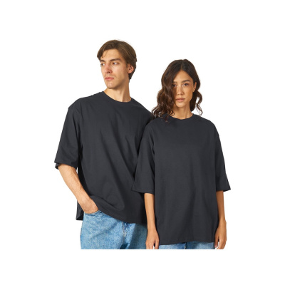 Футболка Berlin к/р оверсайз, 100% хлопок, 180гр, темно-серый (размер XS-S)