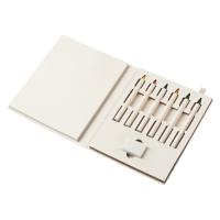 Набор цветных карандашей и листочков для рисования из молочной бумаги Artify, молочный