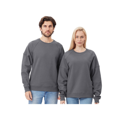 Свитшот оверсайз Paris, унисекс, темно-серый (размер 2XL)