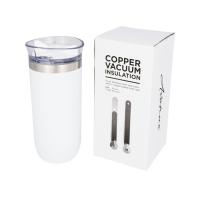 Вакуумная герметичная термокружка Twist, белый