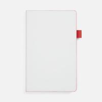 Ежедневник White Shall, недатированный, бело-красный