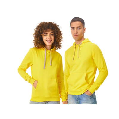Толстовка унисекс Stream с капюшоном, жёлтый (размер XS)