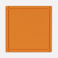 Лейбл из ПВХ Dzeta, L, оранжевый