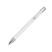 Шариковая ручка Moneta из переработанного алюминия (черные чернила) - Белый
