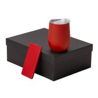 Подарочный набор с термокружкой и повербанком С1, 5000 мА·ч, красный