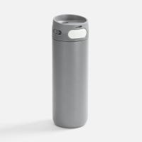 Термостакан X1 с цветной кнопкой, серый с белым