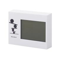 Настольные электронные мультифункциональные часы Rotatio с подсветкой, белый (уф печать)