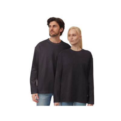 Лонгслив оверсайз Berlin унисекс, темно-серый (размер XS-S)