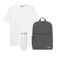 Набор с одеждой Крис (KRIS) (футболка, рюкзак, бутылка), белый, 3XL