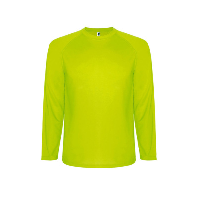 Футболка Montecarlo мужская с длинным рукавом, неоновый желтый (размер S)