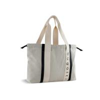 Сумка-шоппер женская BUGATTI АМБРА | AMBRA, бежево-черный цвет, хлопок/полиэстер, 45х10х34 см