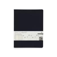 Скетчбук Sketch &amp; Art в мягком переплете 178х230 мм, 32 л. бежевой бумаги 100 г/м2, черный