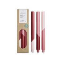 Originalhome Eden диагональные свечи - набор из 3 штук - Красный