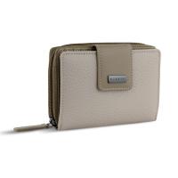 Кошелёк женский BUGATTI СИНА | SINA, бежевый, воловья кожа/полиэстер, 13, 7х3х9, 5 см