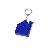 Брелок-рулетка Домик, 1 м. , синий