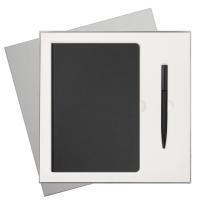 Подарочный набор Star, черный (ежедневник, ручка)