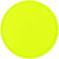 Лейбл из ПВХ Dzeta Round, L, желтый неон