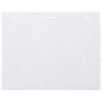 Карман для бейджа Lucid, горизонтальный, из фактурного ПВХ