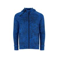 Толстовка на молнии Everest, меланжевый королевский синий