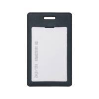 Вертикальный чехол для пропуска из экокожи Alicante, темно-синий