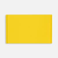 Лейбл из ПВХ Dzeta, XL, желтый