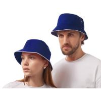 Панама с контрастной окантовкой, классический синий/белый