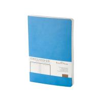 Ежедневник А5 недатированный Megapolis Velvet Flex, небесно-голубой