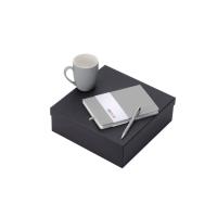 Подарочный набор с блокнотом С2, металлической ручкой и кружкой, серый