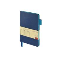 Блокнот А5 Boston, синий с голубым срезом