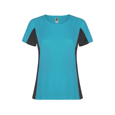 Футболка Shanghai женская, бирюзовый/графитовый