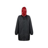 Дождевик Bi-color унисекс, красный/черный