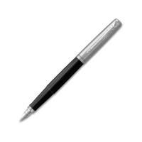 Перьевая ручка Parker Jotter Black CT, перо: F, цвет чернил: blue, в подарочной упаковке. 
