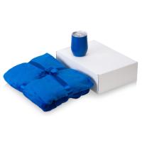 Подарочный набор Dreamy hygge 2. 0 с пледом и термокружкой, синий